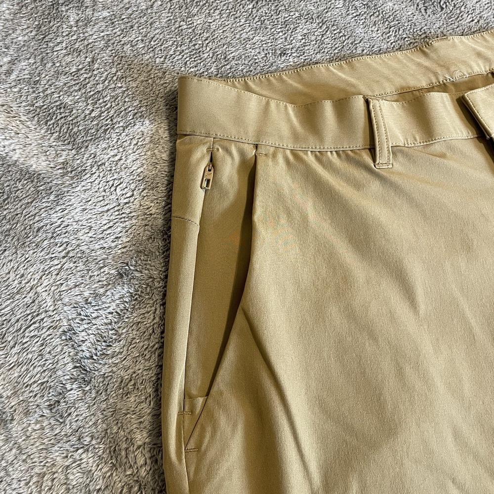 Fabletics Men's Size 34x29 The Only Pants Brown Stretch Performance Golf Casual - Picture 5 of 8